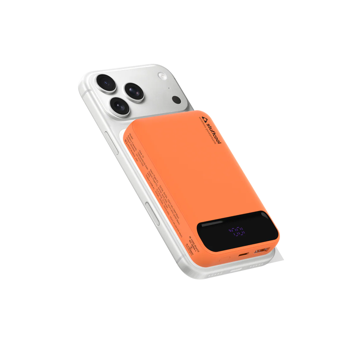 Lucid.496 stuffcool Click 10000mAh 15W Slim Magnetic Wireless Powerbank for iPhone - Image 1